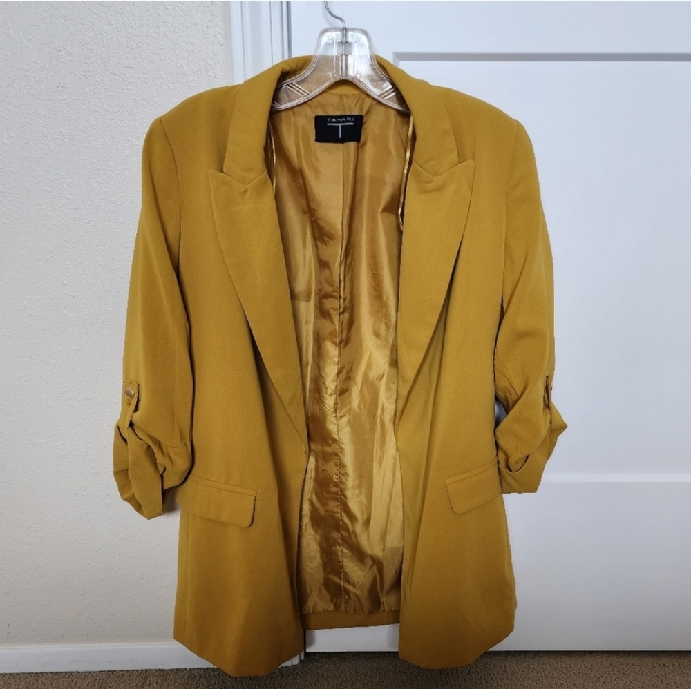 Tahari Mustard Blazer Size medium